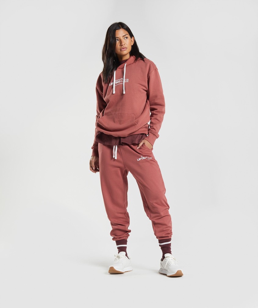 Rose Brown Women's Gymshark Social Club Joggers | USA-42198