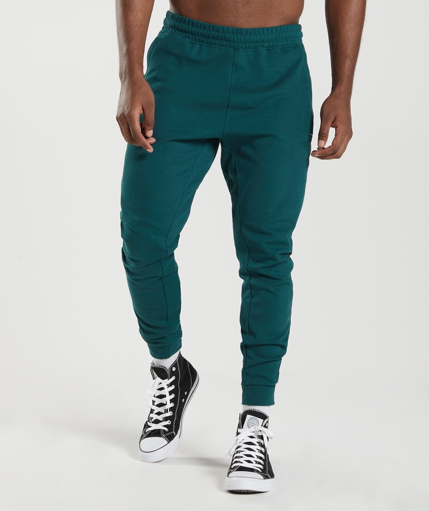 Turquoise Men\'s Gymshark React Joggers | USA-42386