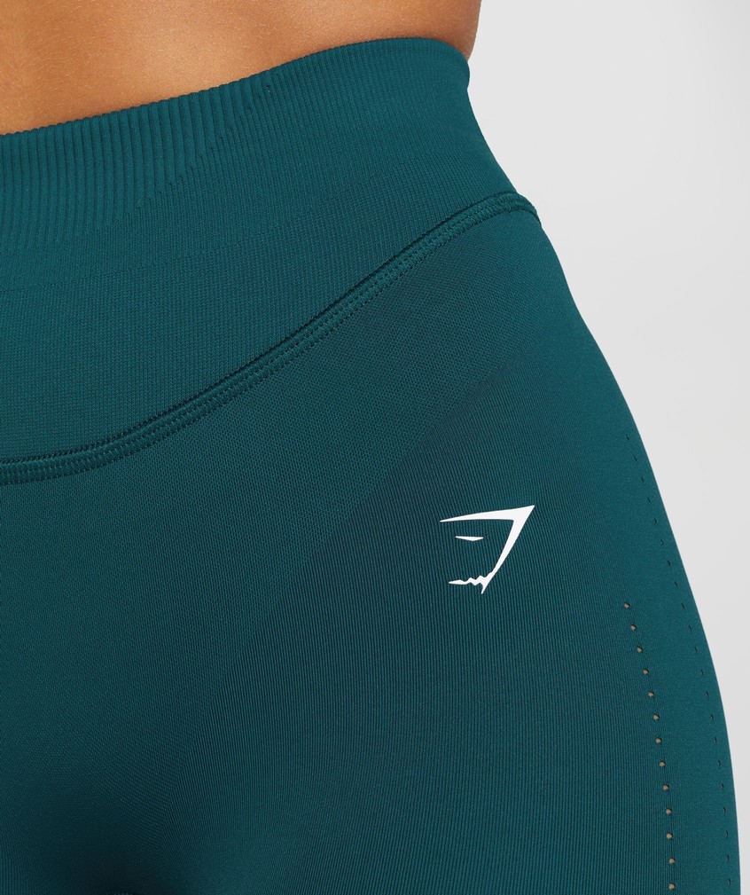 Turquoise Women's Gymshark Sweat Seamless Sculpt Leggings | USA-43216