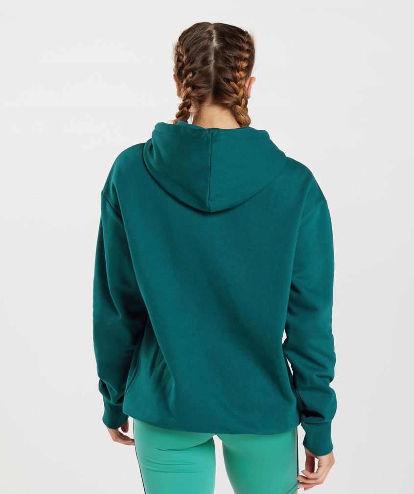 Turquoise Women's Gymshark Training Oversized Hoodie | USA-10765