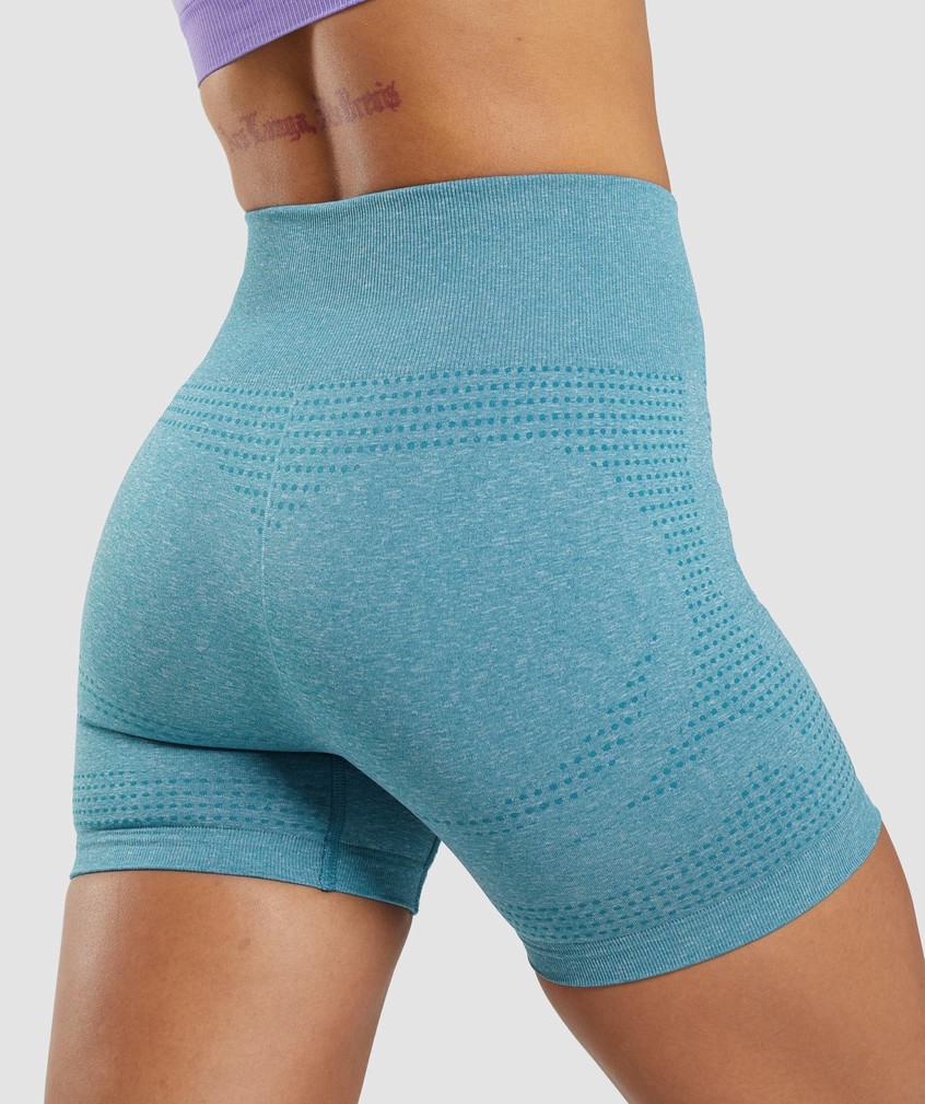 Turquoise Women's Gymshark Vital Seamless 2.0 Shorts | USA-50729