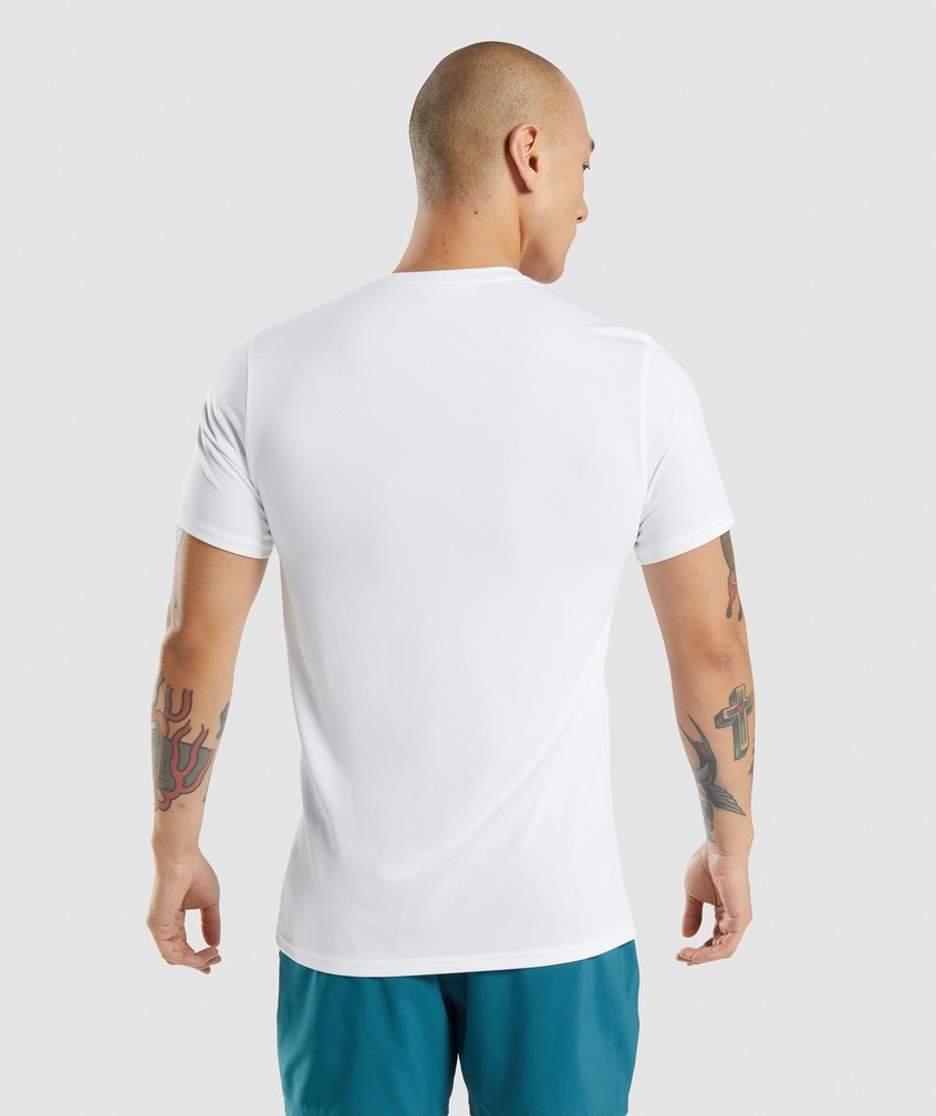 White Men's Gymshark Arrival T-Shirts | USA-63518