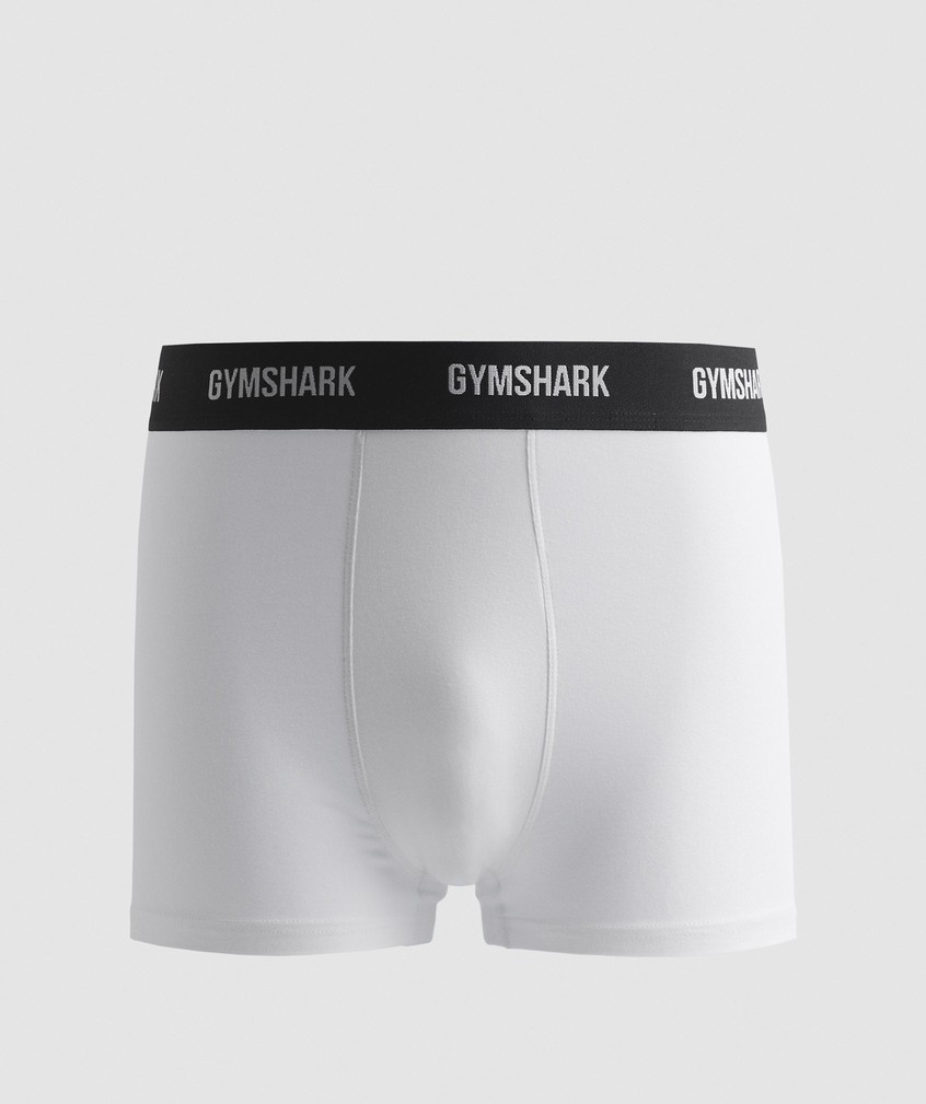 White Men\'s Gymshark Trunk 2pk Panties | USA-72341