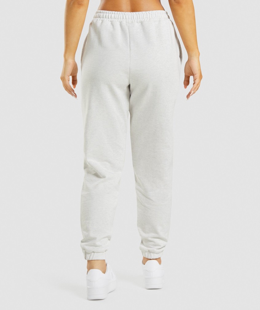 White Women's Gymshark Rest Day Sweats Joggers | USA-40687