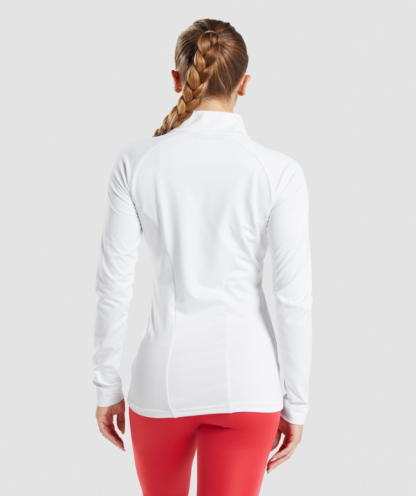 White Women's Gymshark Training Jackets | USA-27159