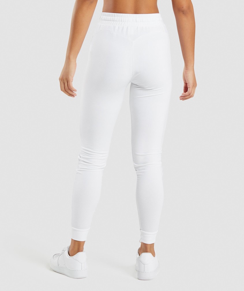 White Women's Gymshark Training Pippa Joggers | USA-95876