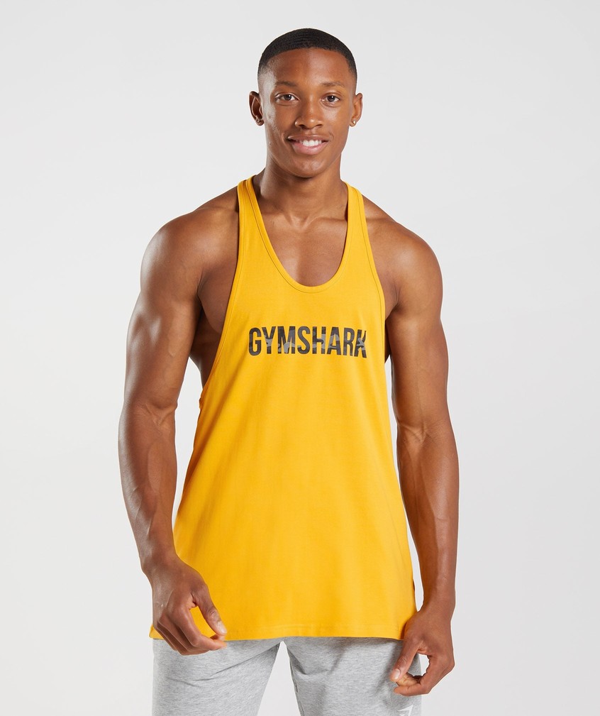 Yellow Men\'s Gymshark Apollo Infill Stringer | USA-36247