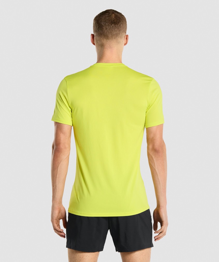 Yellow Men's Gymshark Arrival T-Shirts | USA-23906