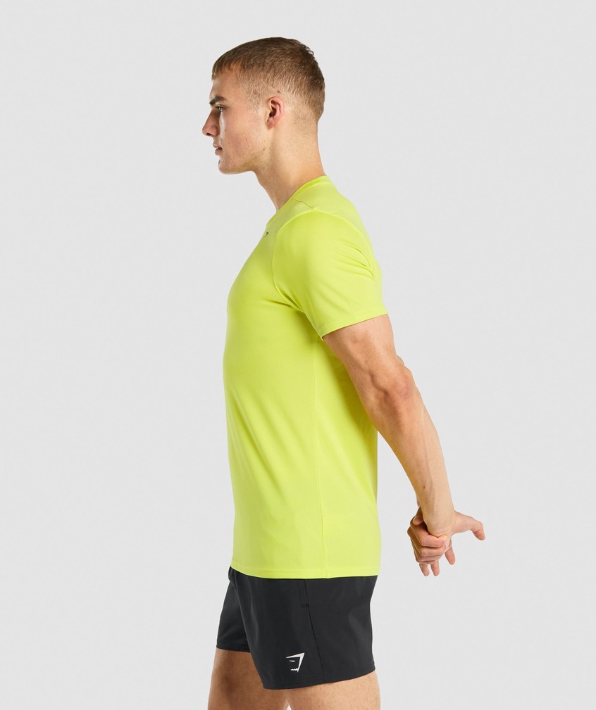 Yellow Men's Gymshark Arrival T-Shirts | USA-23906