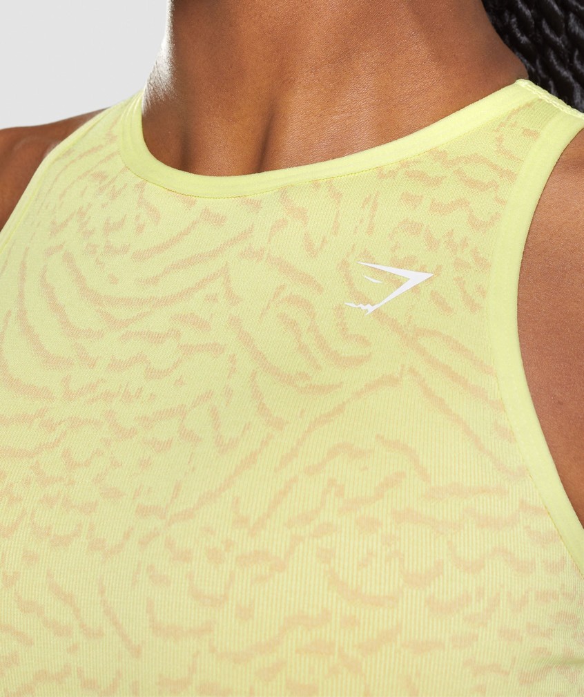 Yellow Women's Gymshark Adapt Animal Seamless Sports Bra | USA-53268